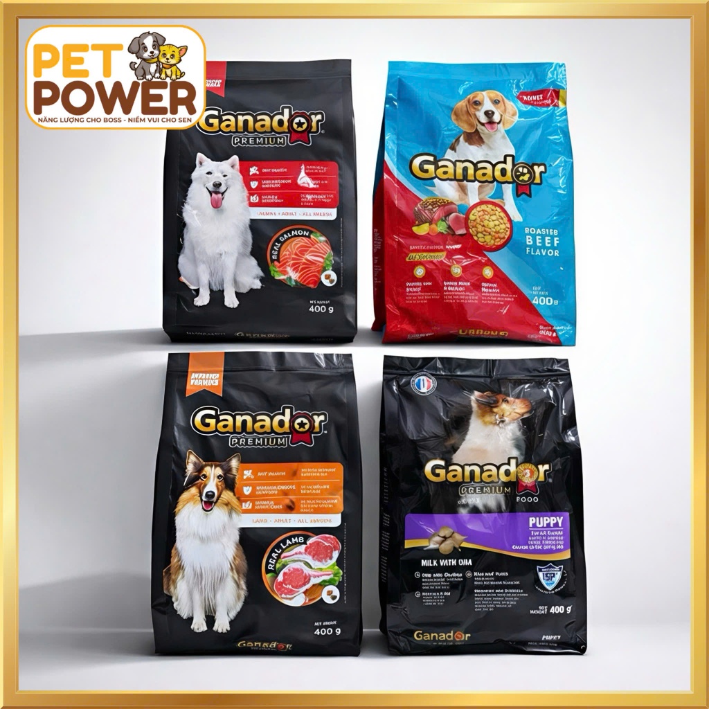 Thức Ăn Cho Chó Ganador Premium 400g – Hạt Khô Giàu Dinh Dưỡng, Hỗ Trợ Sức Khỏe