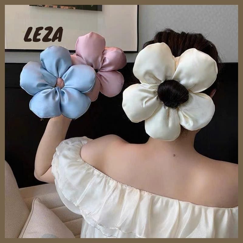 Dây buộc tóc phao Hoa phong cách Hàn Quốc thiết kế kiểu dáng xinh xắn, đáng yêu siêu dễ thương LEZA VN