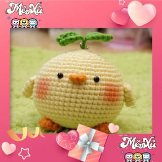 [ẢNH THẬT CÓ SẴN] Hoa, Móc khoá hìnH THÚ Ú NU cute bằng len handmade xinh xắn đáng yêu dùng làm quà tặng