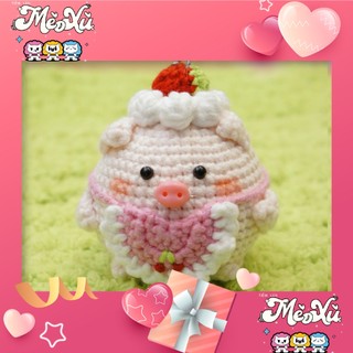[ẢNH THẬT CÓ SẴN] Hoa, Móc khoá hìnH THÚ Ú NU cute bằng len handmade xinh xắn đáng yêu dùng làm quà tặng