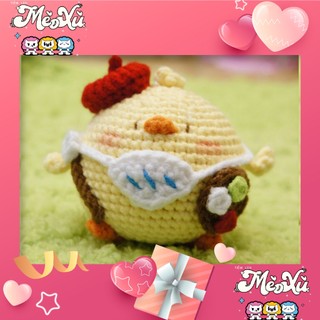 [ẢNH THẬT CÓ SẴN] Hoa, Móc khoá hìnH THÚ Ú NU cute bằng len handmade xinh xắn đáng yêu dùng làm quà tặng