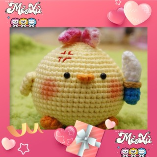 [ẢNH THẬT CÓ SẴN] Hoa, Móc khoá hìnH THÚ Ú NU cute bằng len handmade xinh xắn đáng yêu dùng làm quà tặng