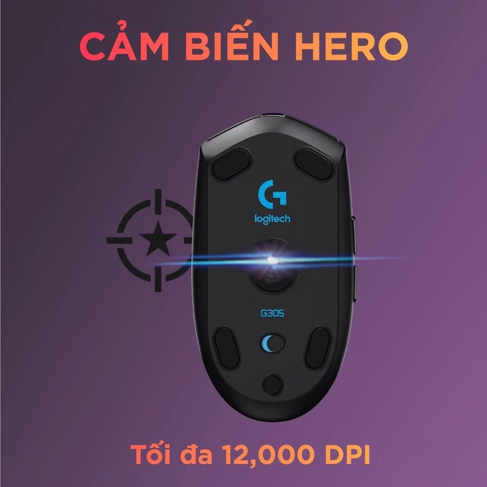 Chuột Gaming Không Dây, Chuột Bluetooth Logitech G304 Lightspeed Thích Hợp Cho Laptop Chơi Game Siêu Mượt HALU TECH