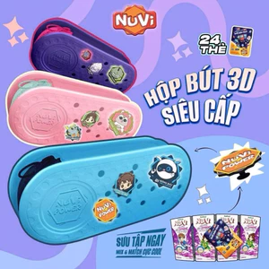 Hộp bút NuVi 3D siêu cấp tặng Huy Hiệu ——-