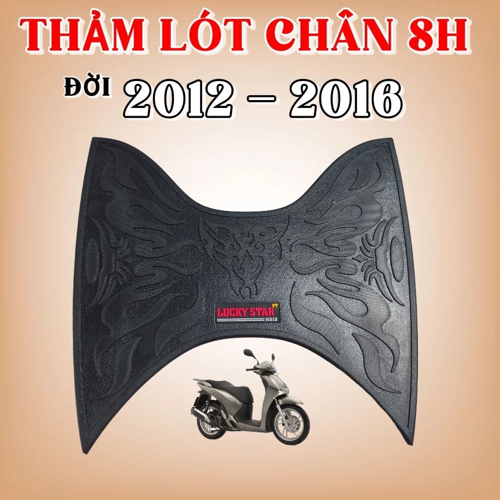 SH 12, Thảm Sàn Xe SH 2012-2016 Cao Cấp, Chống Trượt, Chống Nước, Bền Bỉ, Dễ Vệ Sinh, Phụ Kiện Xe SH