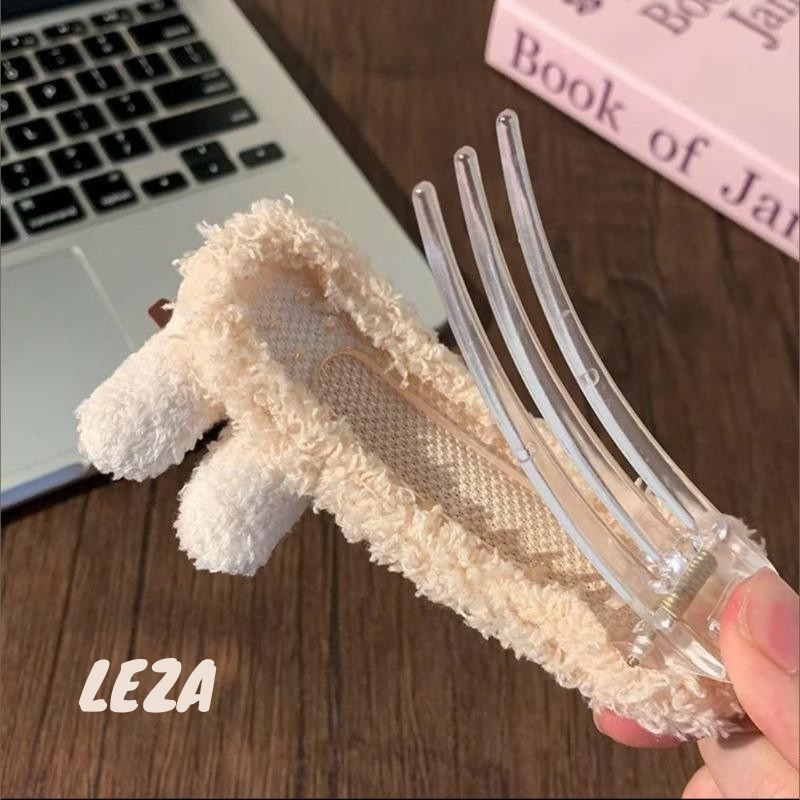 LEZA - Kẹp Tóc Mỏ Vịt Thỏ Đeo Kính 11cm cho nữ sêu Dễ Thương, Cute giúp làm gọn tóc mái, búi củ tỏi. Thời trang Thu Đông