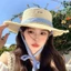 LEZA- Mũ Rơm Phong Cách Hàn Quốc Dùng Che Nắng, che tia UV, Dùng Cho Đi Chơi, Đi Biển