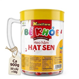 Combo 1-2-3 Ca Xúc Xích Xuxifarm Bé Khỏe Heo Hầm Hạt Sen (Ca 900g - 50 cây ×18g) - Dinh Dưỡng Cho Bé