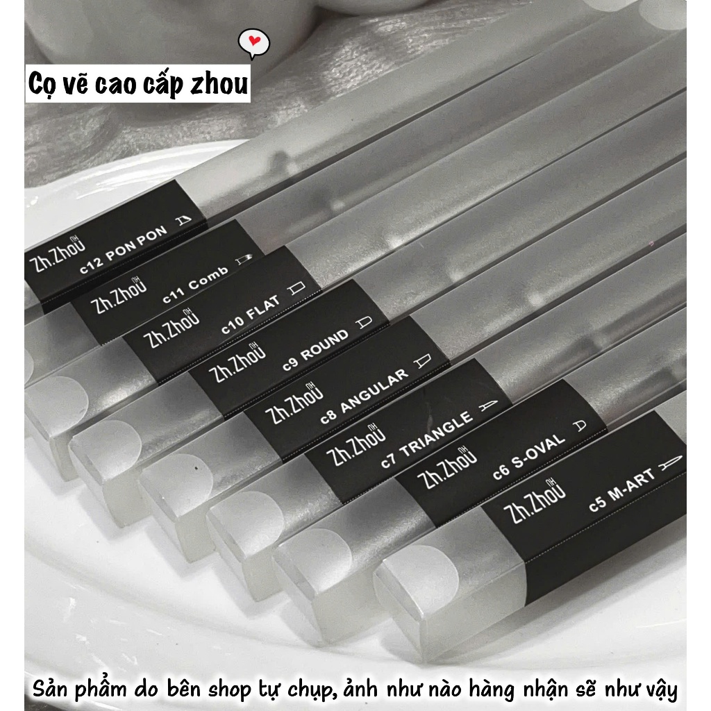 Cọ nét nhật, cọ vẽ móng cao cấp, cọ vẽ hoạt hình, cọ hoa cúc cọ vẽ nhật, cọ đắp gel , cọ nhật cao cấp Zh.Zhou