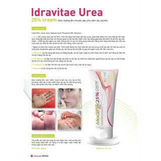 Kem dưỡng ẩm chuyên sâu Idravitae Mocznik Urea 25% 60ml cho da khô, vảy nến, dày sừng