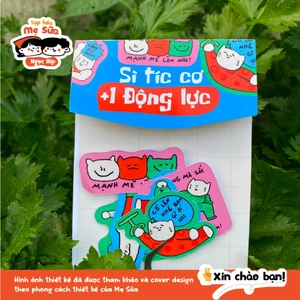 Sticker động lực cute dán laptop điện thoại – sticker +1 năng lượng tích cực Gen Z