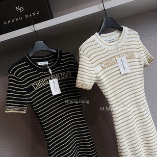 Váy Body Len Kẻ CD QC