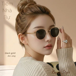 Mắt kính Tiệm Nhà Bự Thời trang hàn quốc xu hướng mới kính râm uv400 gọng kim loại hip hop nam và nữ 1120