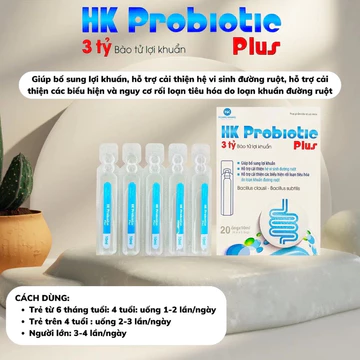HK PROBIOTIC PLUS Hết tiêu chảy, hết đau bụng , Bổ sung lợi khuẩn có lợi