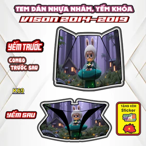 Combo Dán Chống Trầy Nhựa Nhám VISION Đời 2014-2019 - Bảo dụng Vệ Lớp Nhựa Zin Hoàn Hảo