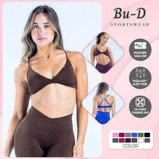 Áo thể thao,gym yoga nữ Vision Twist dây lưng chất dệt kim cao cấp nâng V1 tốt,co giãn 4 chiều (Viao2)
