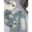 Quần jeans suông rách lót đen 1 bên