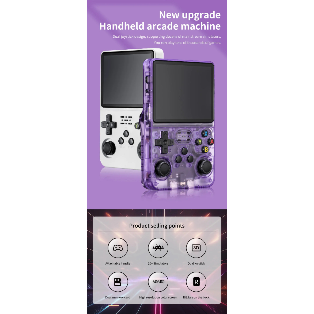 Retro Console R36S REAL - Máy chơi game giá rẻ cấu hình cao chạy hệ điều hành ArkOS tiếng Việt | BigBuy360 - bigbuy360.vn