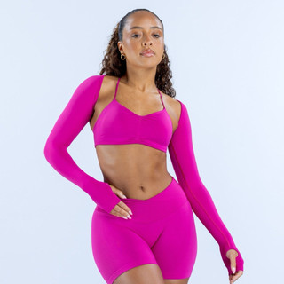 Áo thể thao,gym yoga nữ Vision Shrug tay dài dệt kim co giãn 4 chiều (Vitd)
