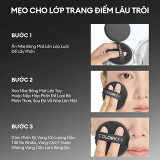 [Y368] Phấn Phủ Bột COLORKEY - Kiềm Dầu Lâu Trôi 24H, Hạt Phấn Siêu Mịn, Lớp Nền Tự Nhiên, Phù Hợp Mọi Loại Da
