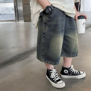 Quần short jeans phong cách hàn quốc cho bé trai