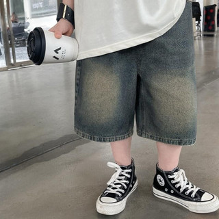 Quần short jeans phong cách hàn quốc cho bé trai