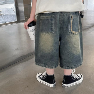 Quần short jeans phong cách hàn quốc cho bé trai