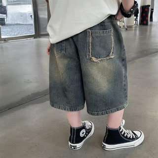 Quần short jeans phong cách hàn quốc cho bé trai