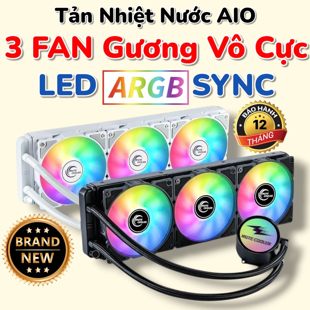 AIO 3 Fan - LED ARGB Vô Cực - Rẻ Nhất Sàn - Mới 100% FullBox - Tản ...