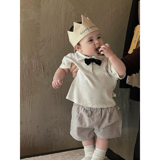Set công tử kèm cà vạt cho bé trai thôi nôi, sinh nhật