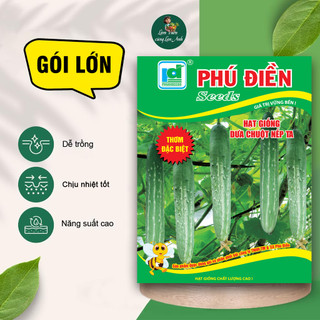 [GÓI LỚN 10G~350 HẠT] Hạt giống Dưa Chuột Nếp Ta F1 Siêu Đậu Quả, Ăn Giòn Thơm Ngọt , Năng Suất Cao
