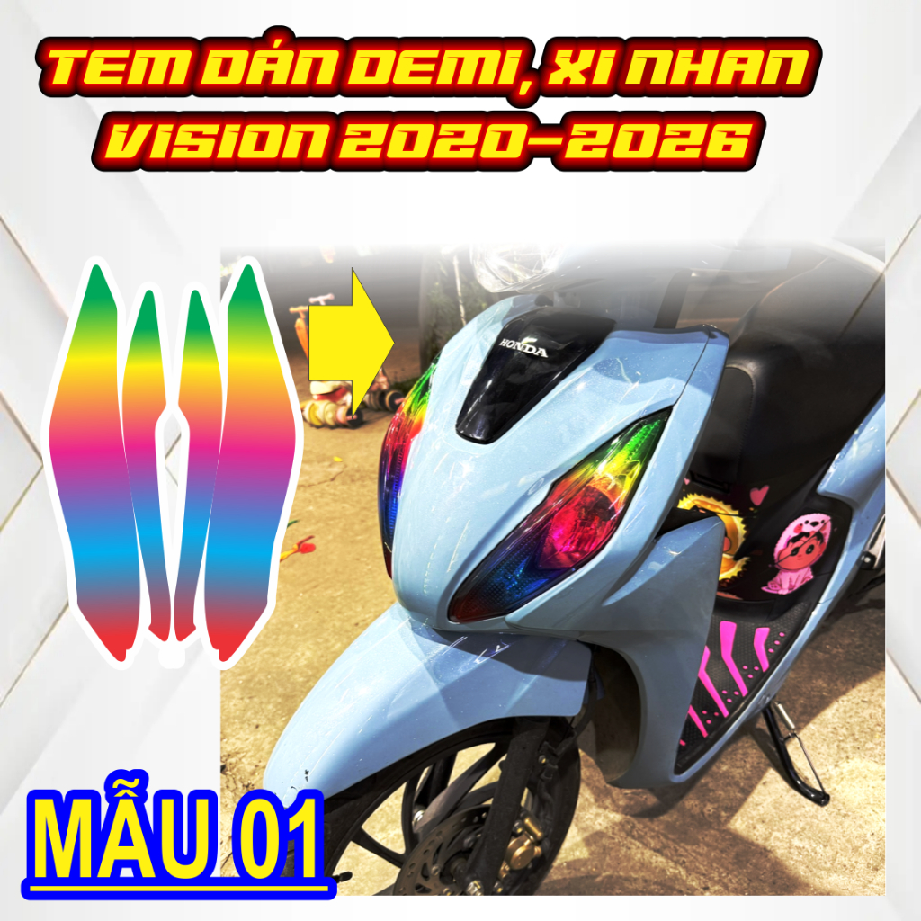 Tem Dán DEMI Xi Nhan Đủ Đời 2020-2026 - Cắt Sẵn Theo Khuôn, Mua Về Chỉ Việc Dán