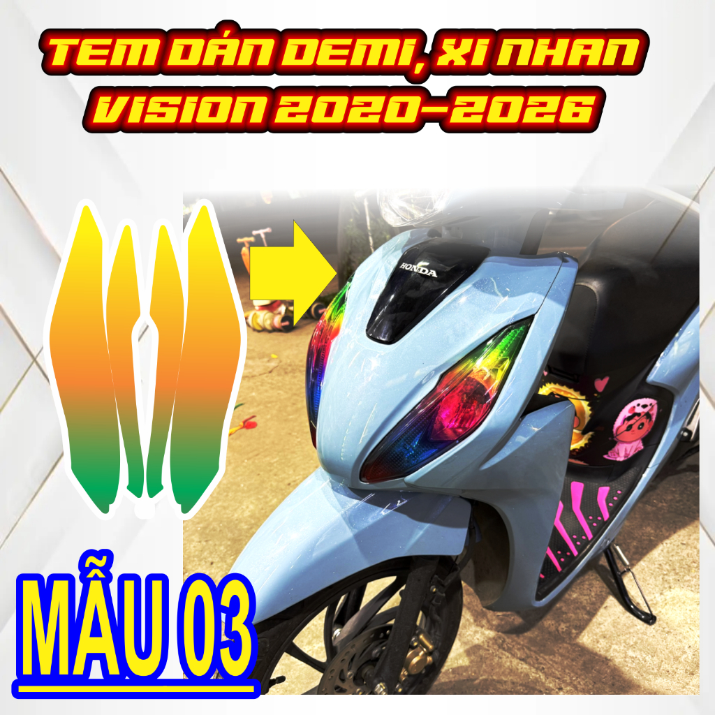 Tem Dán DEMI Xi Nhan Đủ Đời 2020-2026 - Cắt Sẵn Theo Khuôn, Mua Về Chỉ Việc Dán