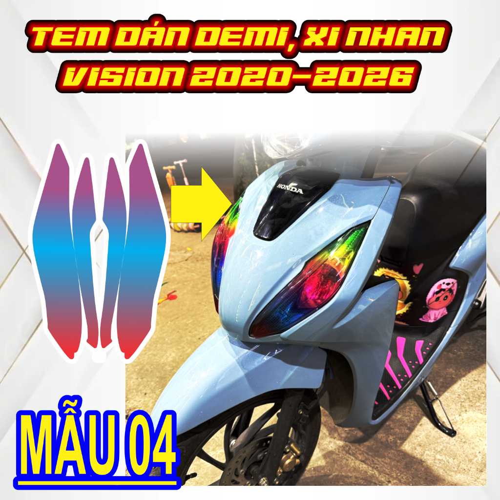 Tem Dán DEMI Xi Nhan Đủ Đời 2020-2026 - Cắt Sẵn Theo Khuôn, Mua Về Chỉ Việc Dán