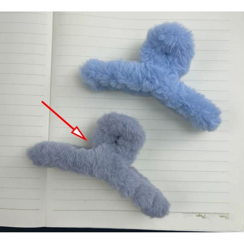 Kẹp tóc càng cua lông nhung mềm mịn style Hàn Quốc nữ đẹp hottrend size lớn 13cm