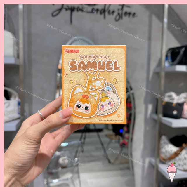[Hỏa tốc HCM] Blind Box Móc Khóa Gấu Bông Samuel Móng Vuốt Mèo chính hãng