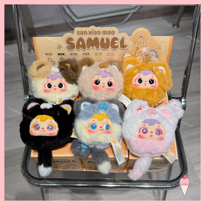 [Hỏa tốc HCM] Blind Box Móc Khóa Gấu Bông Samuel Móng Vuốt Mèo chính hãng