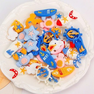 Set Charm Đại Dương Cute – Charm Cá Voi, Xương cá, Cua, Sao Biển Kawaii Trang Trí Dép Xinh Xắn Hot Trend Siêu Dễ Thương