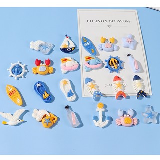 Set Charm Đại Dương Cute – Charm Cá Voi, Xương cá, Cua, Sao Biển Kawaii Trang Trí Dép Xinh Xắn Hot Trend Siêu Dễ Thương