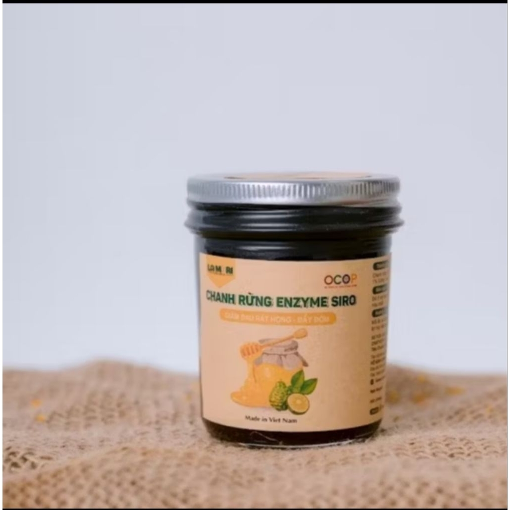 Chanh rừng Enzyme siro LáMori - Lọ 200ml - Dùng cho bé nhỏ, tốt cho cổ họng, giảm đờm, tốt cho sức khoẻ