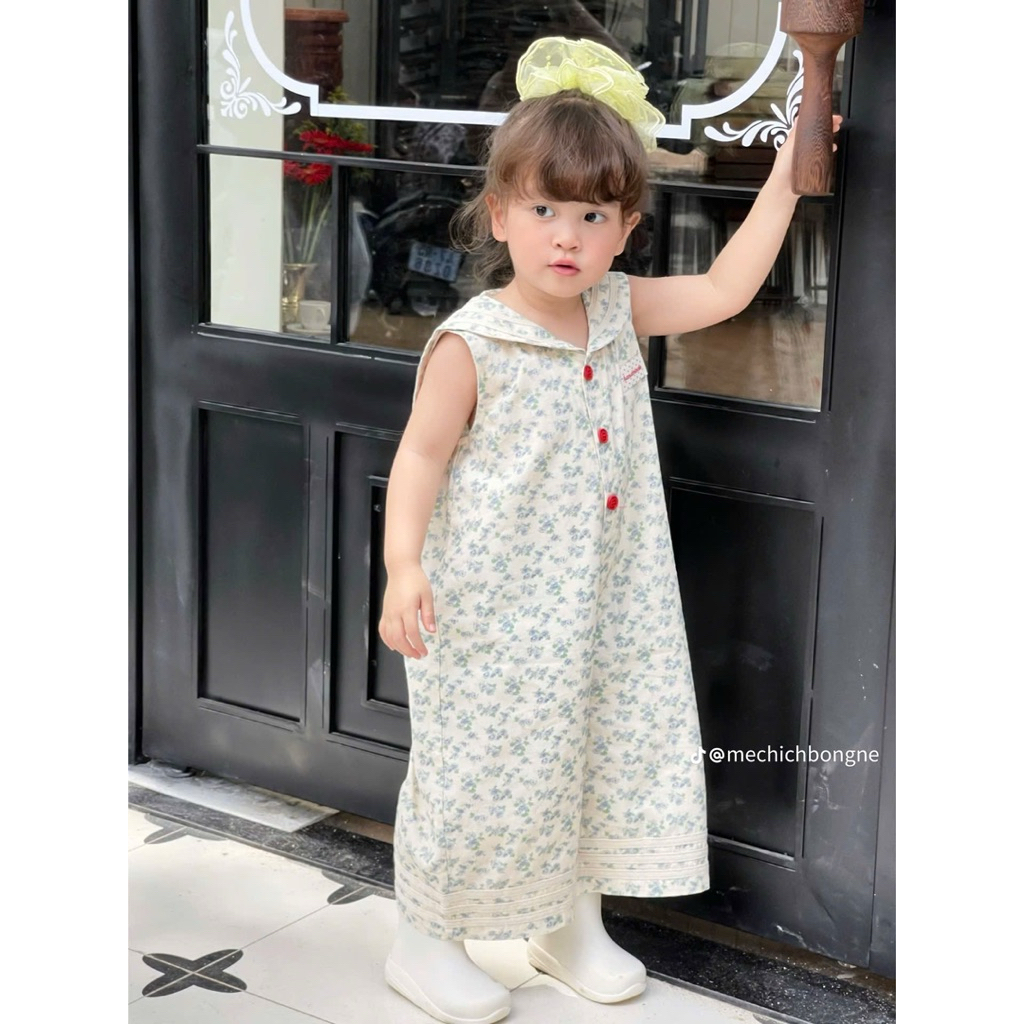 (Order) Jump sát nách ống dài xuông cổ thuỷ thủ vải đẹp mùa hè dành cho bé trai - bé gái