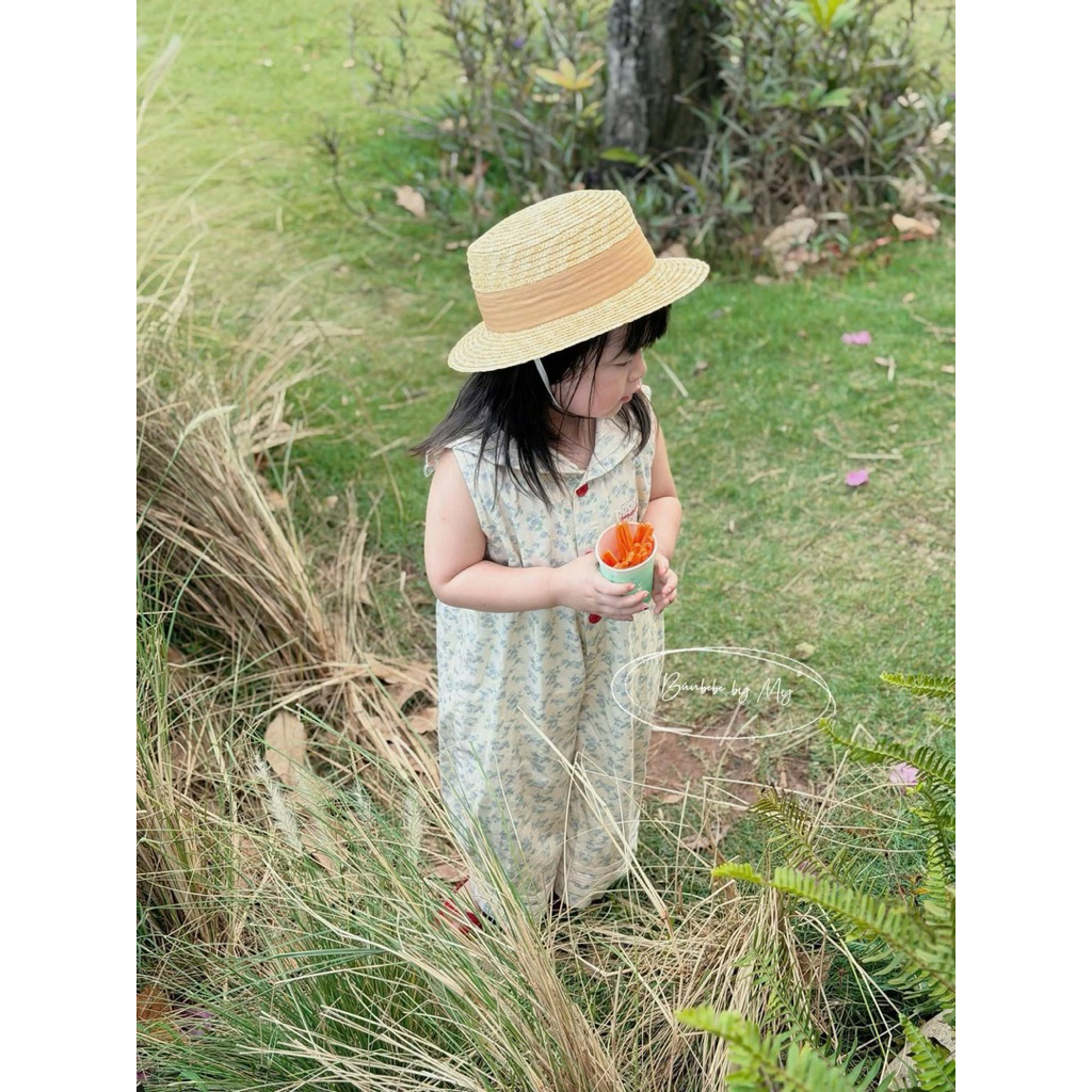 (Order) Jump sát nách ống dài xuông cổ thuỷ thủ vải đẹp mùa hè dành cho bé trai - bé gái