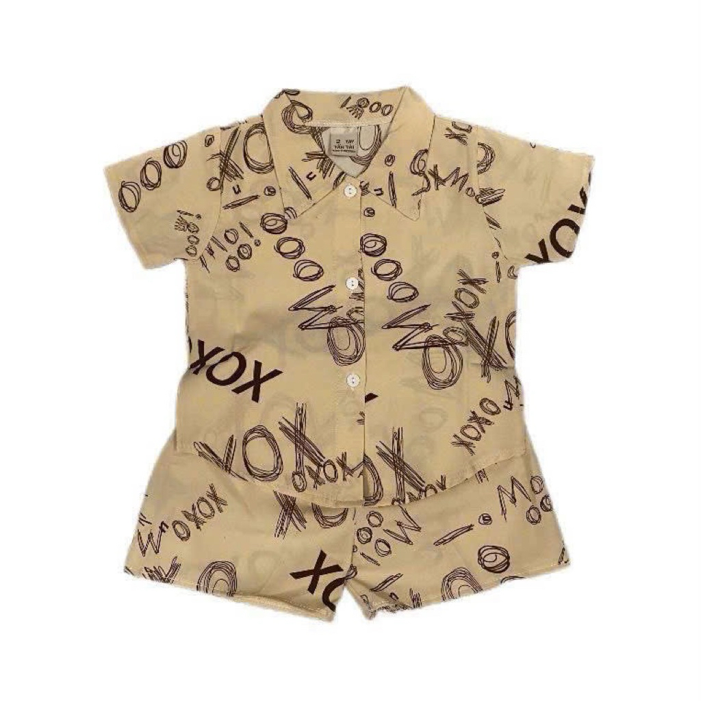 Bộ sơ mi lụa (7-25kg) cho bé trai mềm mịn thoáng mát