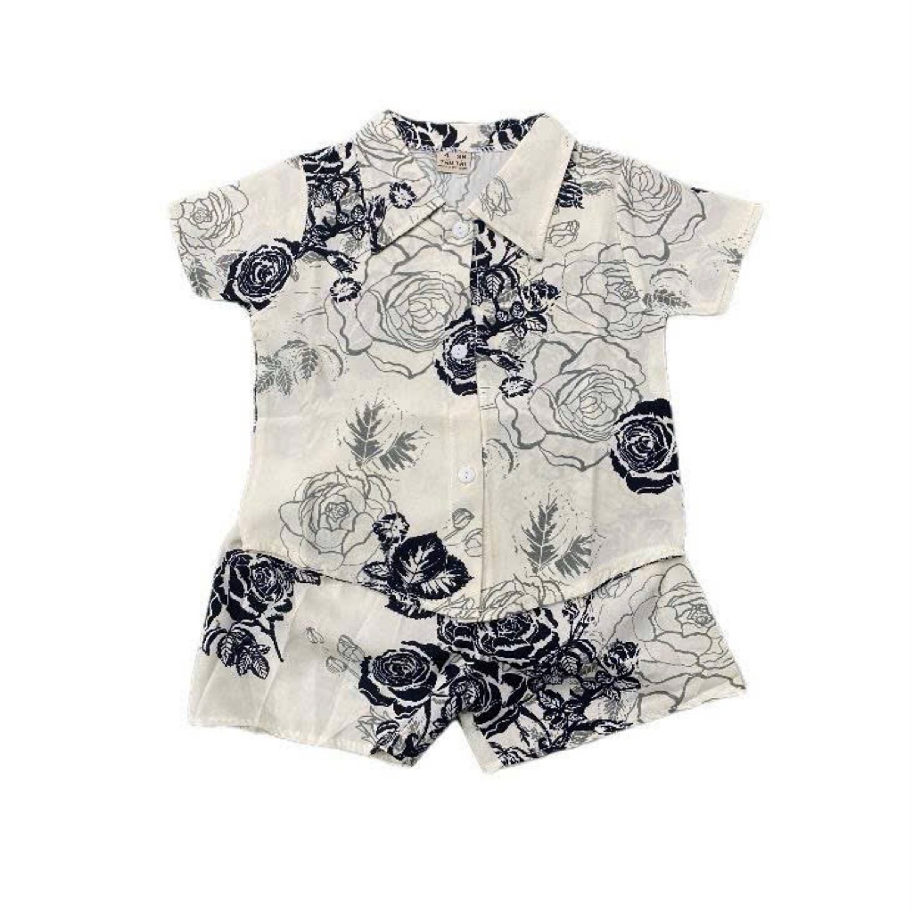 Bộ sơ mi lụa (7-25kg) cho bé trai mềm mịn thoáng mát