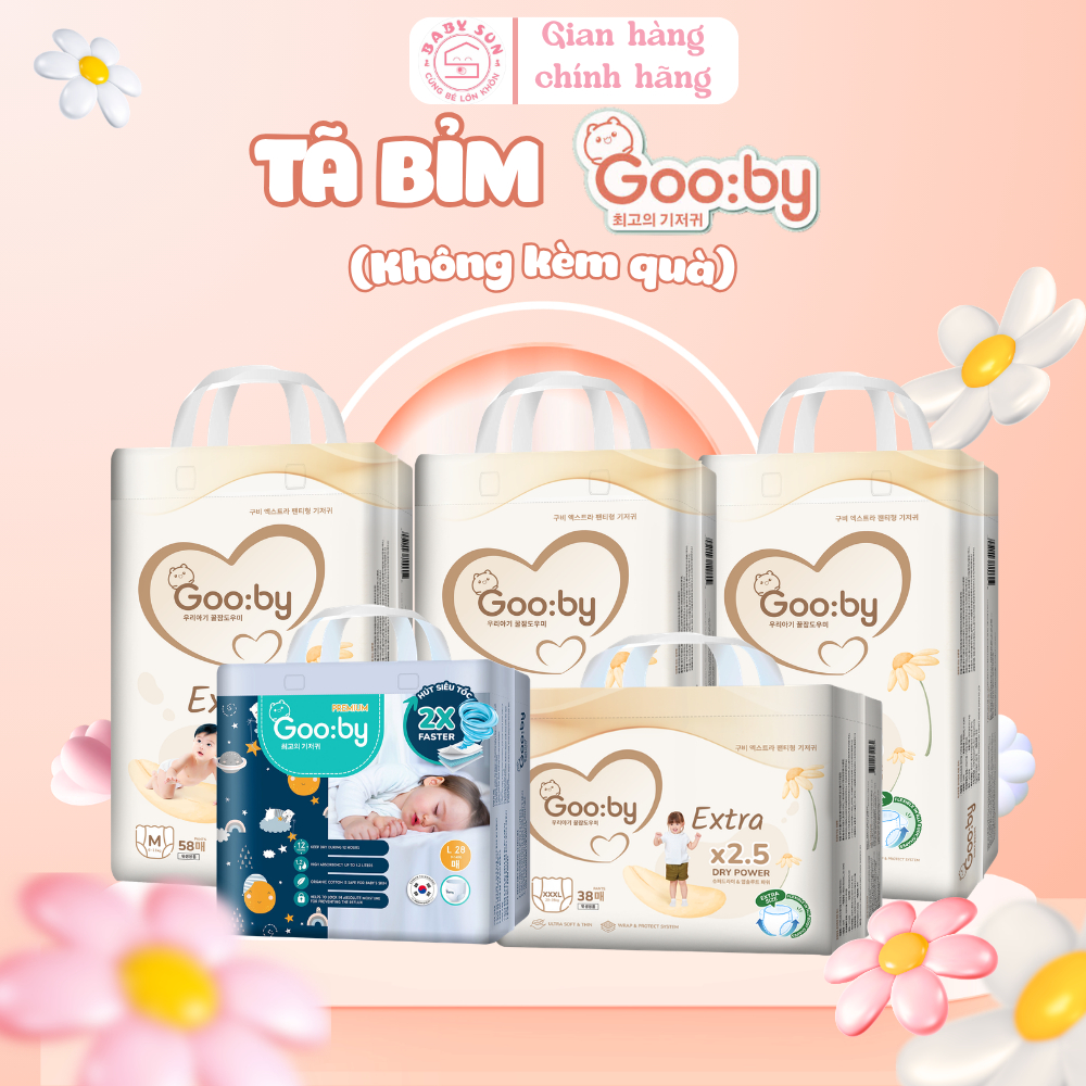 [KHÔNG QUÀ] Tã Bỉm Gooby Hàn Quốc Cao Cấp | Dán/Quần Đủ Size