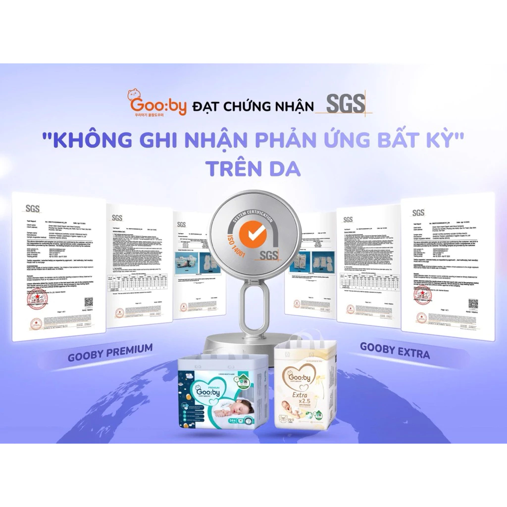 [KHÔNG QUÀ] Tã Bỉm Gooby Hàn Quốc Cao Cấp | Dán/Quần Đủ Size