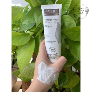 Tẩy da chết Cattier Gommage Argile Blanche White Clay Aloe Vera Scrub 100ml - Sáng da ngừa mụn