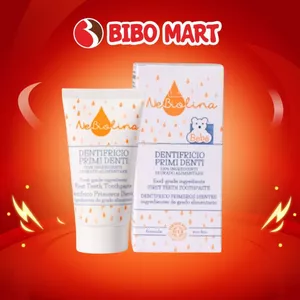 Kem đánh răng hữu cơ cho bé từ sơ sinh đến 3 tuổi NeBiolina tuýp 50ml - Bibomart