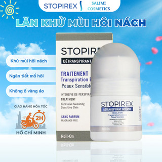 Lăn khử mùi STOPIREX Intensif ngăn tiết mồ hôi, khử mùi hôi nách, khô thoáng vùng da dưới cánh tay