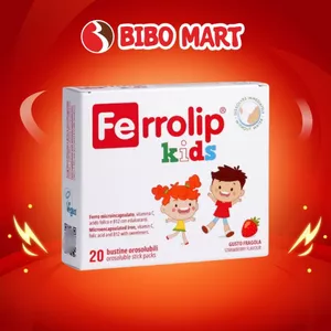 Sắt hữu cơ cho bé Ferrolip Kids hộp 20g cho bé trên 1 tuổi - Bibomart